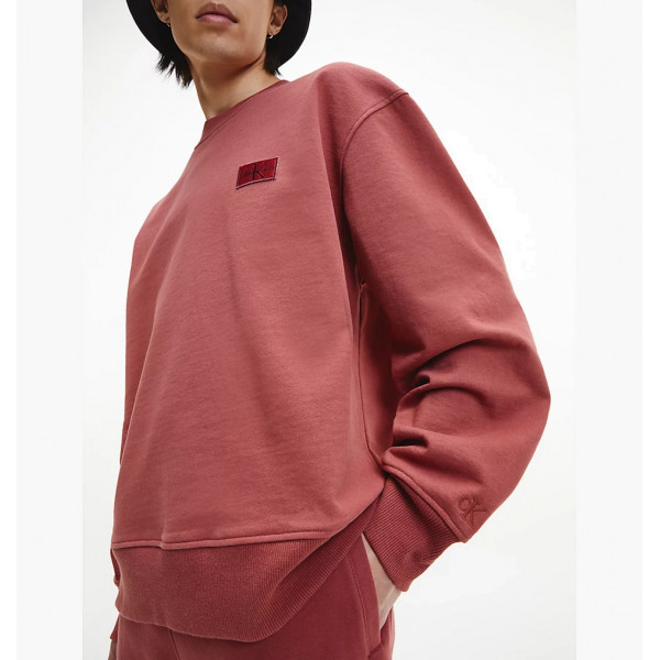 Футболка чоловіча Calvin Klein Shrunken Badge Crew Neck Terracotta Tile J30J321544 