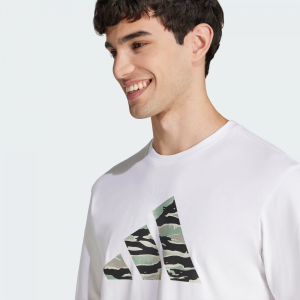 Футболка чоловіча CAMO LOGO T JI6770 Adidas  Білий