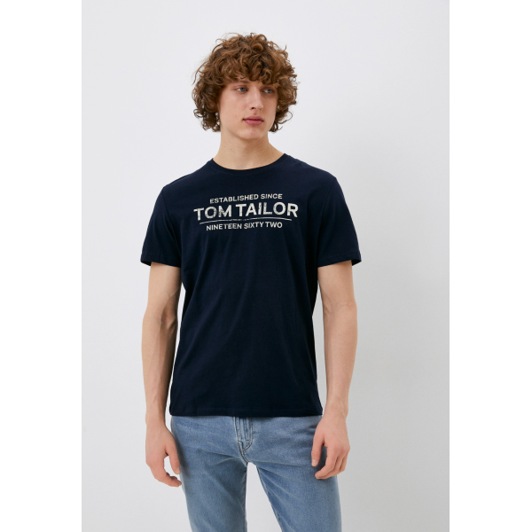 Футболка чоловіча 1031877-10302 Tom Tailor Темно-синій