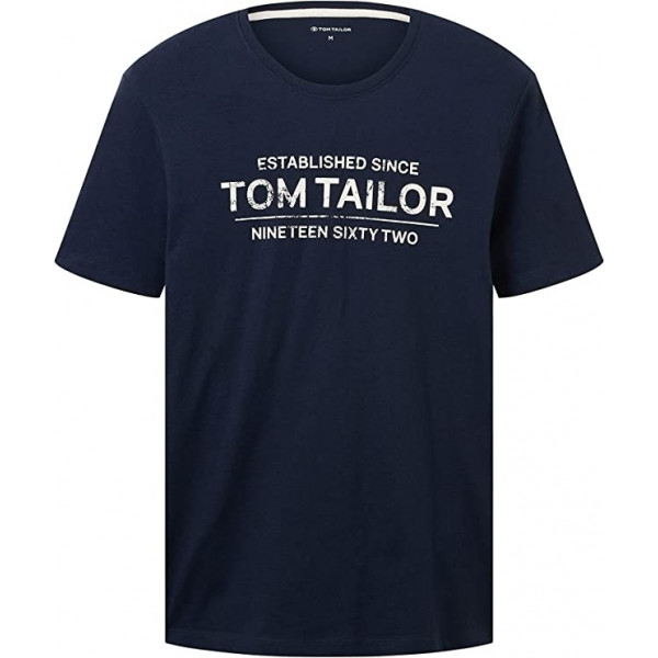 Футболка чоловіча 1031877-10302 Tom Tailor Темно-синій