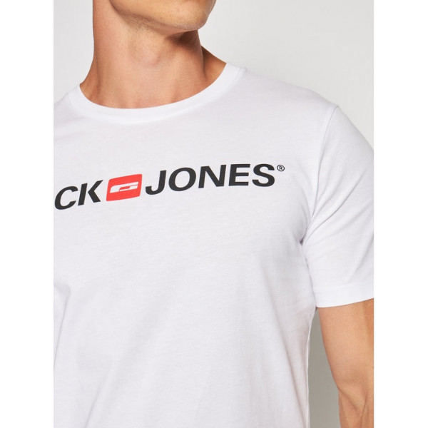 Футболка чоловіча  JJECORP LOGO TEE SS CREW NECK 3PK MP 12191330-White-Pack: 1 White Jack&Jones Білий
