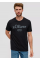 Футболка T-shirt à logo imprimé 2139909.99D1 s.Oliver L Чорний