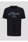 Футболка T-shirt à logo imprimé 2139909.99D1 s.Oliver L Чорний