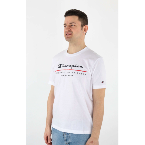 Футболка чоловіча  crewneck t-shirt 219734-WW001 Champion  Білий