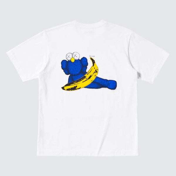 Футболка чоловіча  Uniqlo Uniqlo Kaws Warhol White 341-471321