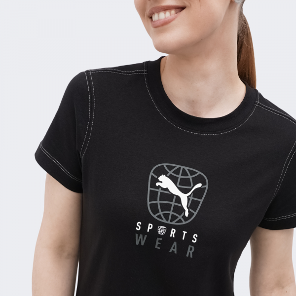 Футболка жіноча BETTER SPORTSWEAR Tee 67900601 Puma Чорний