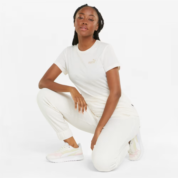 Футболка ESS+ Embroidery Tee 84833199 Puma S Білий