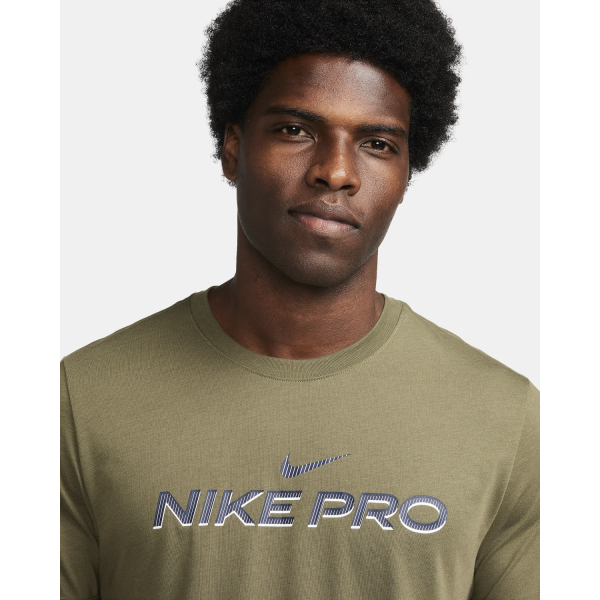 Футболка чоловіча  NK DF TEE DB NIKE PRO FJ2393-222 Nike  Хакі
