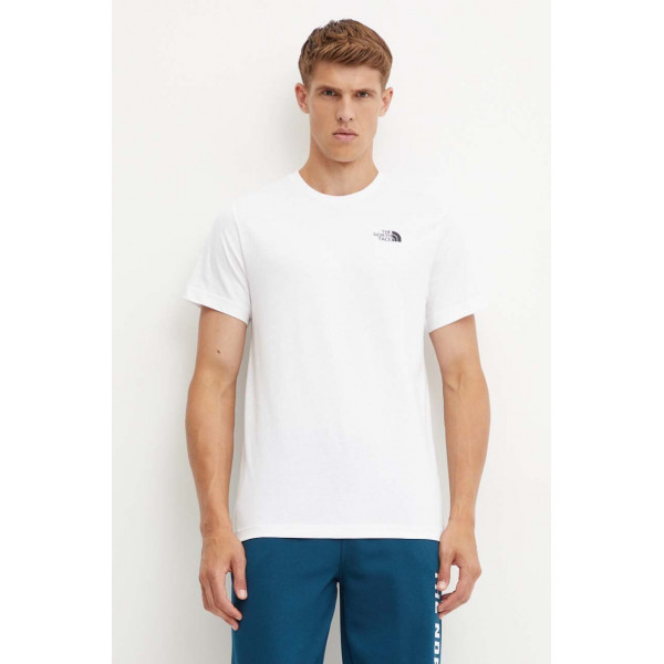 Футболка чоловіча The North Face box swirl back print T-shirt in white Exclusive NF0A89EAFN41