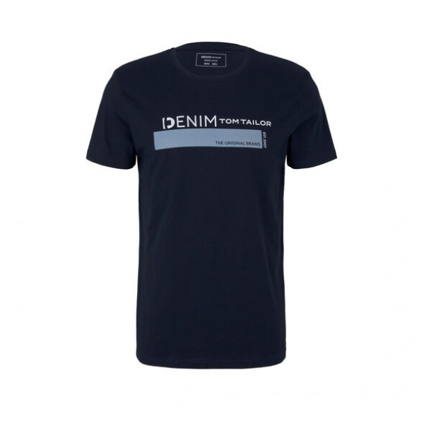 Футболка printed t-shirt 1030693XX1210668 Tom Tailor M Темно-синій