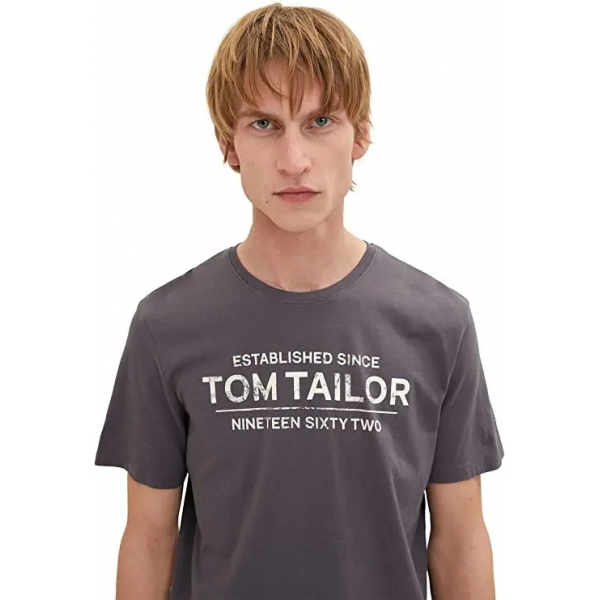 Футболка чоловіча 1031877-10743 Tom Tailor L Коричневий