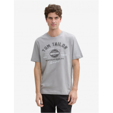 Футболка LOGO TEE MEN'S T-SHIRT 1037735-32917 Tom Tailor L Сірий