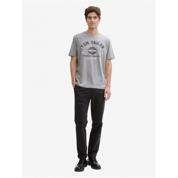 Футболка LOGO TEE MEN'S T-SHIRT 1037735-32917 Tom Tailor L Сірий