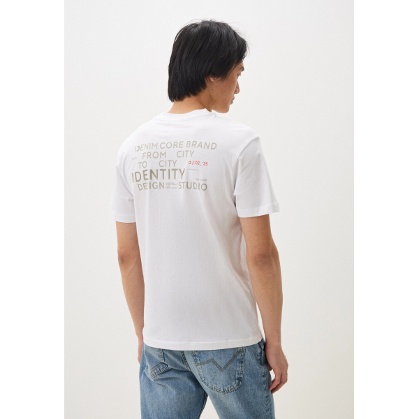 Футболка Denim men's T-shirt 1045025-20000 Tom Tailor L Білий