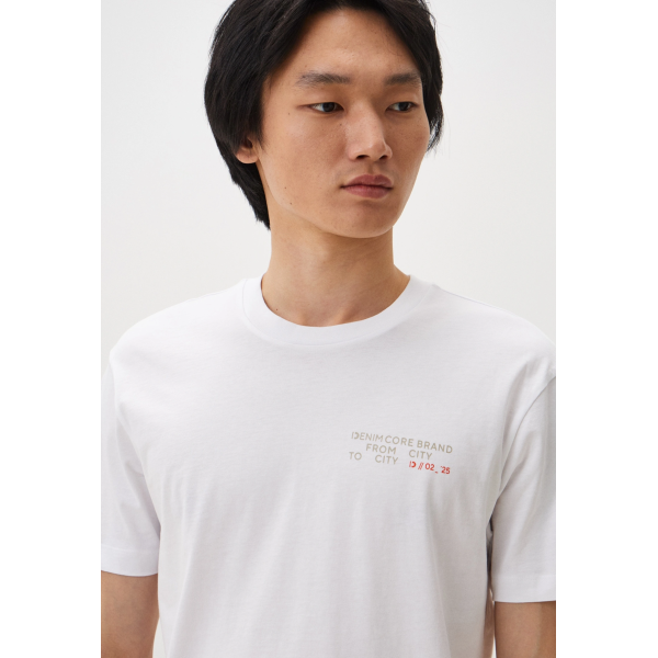 Футболка Denim men's T-shirt 1045025-20000 Tom Tailor L Білий