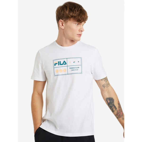 Футболка чоловіча 120683FLA-00 Fila 46 Білий