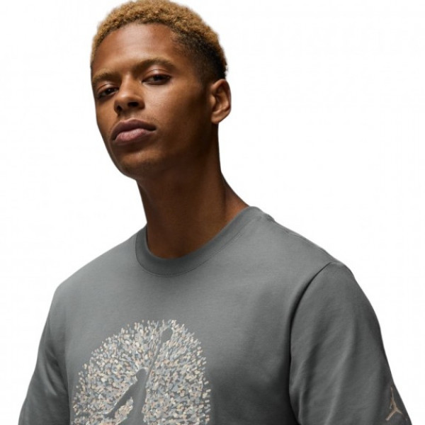 Футболка чоловіча Air Jordan M J Flt Ess Pool Ss Crew Grey FN6006-084