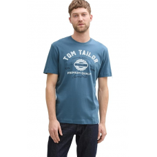 Футболка LOGO TEE MEN'S T-SHIRT 1037735-36985 Tom Tailor L Синій