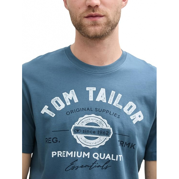 Футболка LOGO TEE MEN'S T-SHIRT 1037735-36985 Tom Tailor L Синій