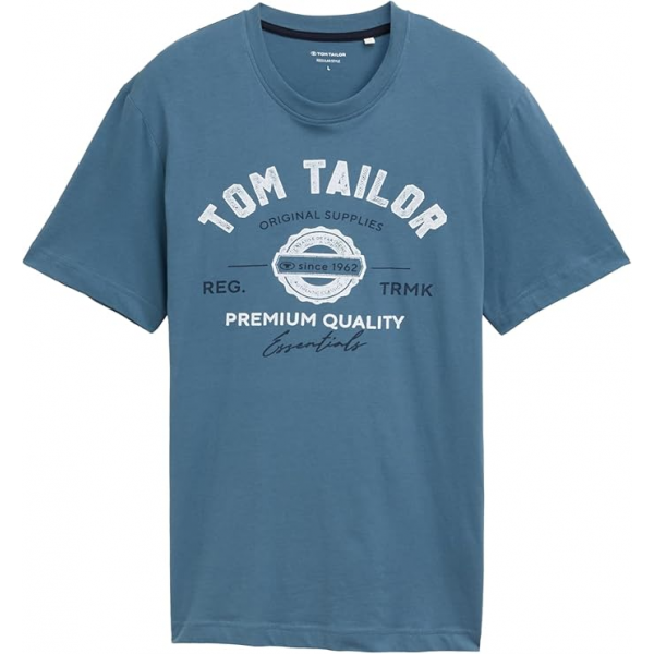 Футболка LOGO TEE MEN'S T-SHIRT 1037735-36985 Tom Tailor L Синій