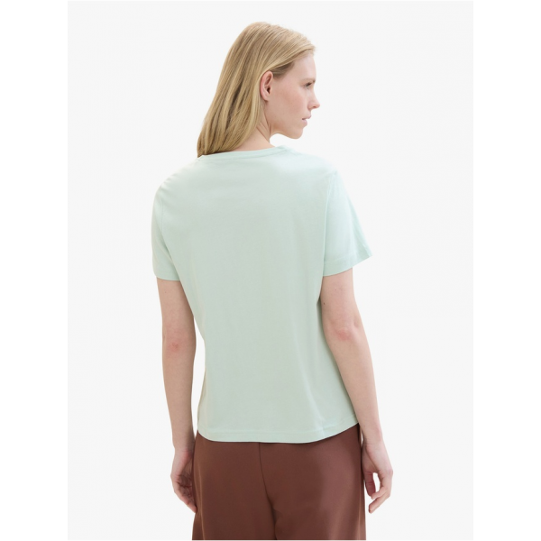 Футболка T-SHIRT WITH A PRINT 1040544-17549 Tom Tailor L Блакитний