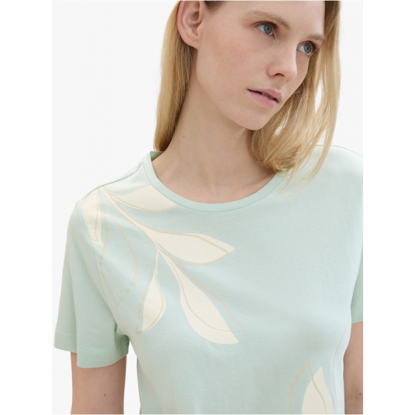 Футболка T-SHIRT WITH A PRINT 1040544-17549 Tom Tailor L Блакитний