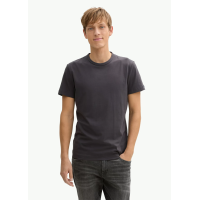 Футболка Slim fit T-shirt with stretch 1045626-10899 Tom Tailor L Темно-сірий