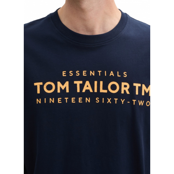 Футболка MEN'S T-SHIRT 1045631-10668 Tom Tailor L Темно-синій