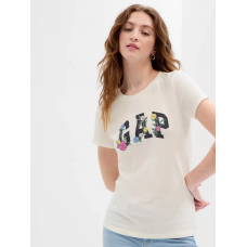 Футболка V-GAP SS CLSC TEE 268820-67 GAP S Бежевий