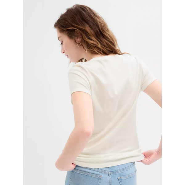 Футболка V-GAP SS CLSC TEE 268820-67 GAP S Бежевий