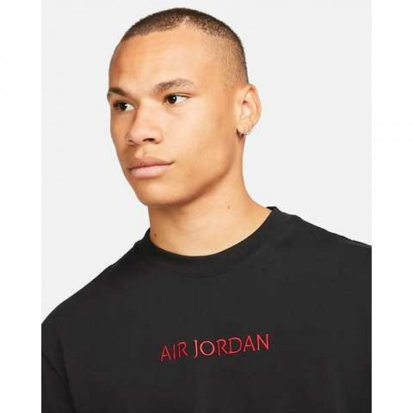 Футболка чоловіча Air Jordan Embroidered Logo Black Do6098-010