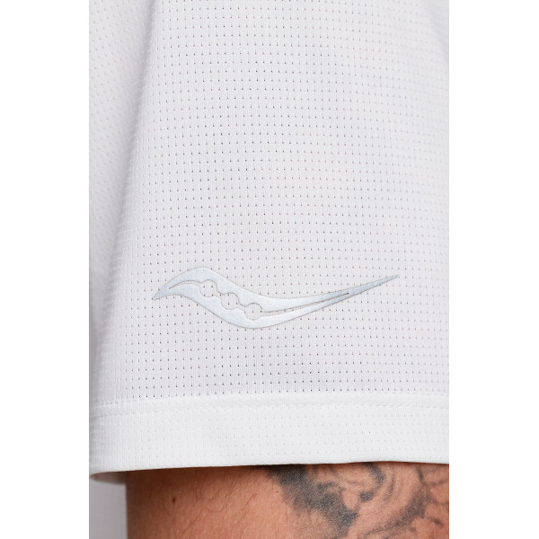 Футболка чоловіча Saucony STOPWATCH GRAPHIC SHORT SLEEVE SAM800378-WHS4