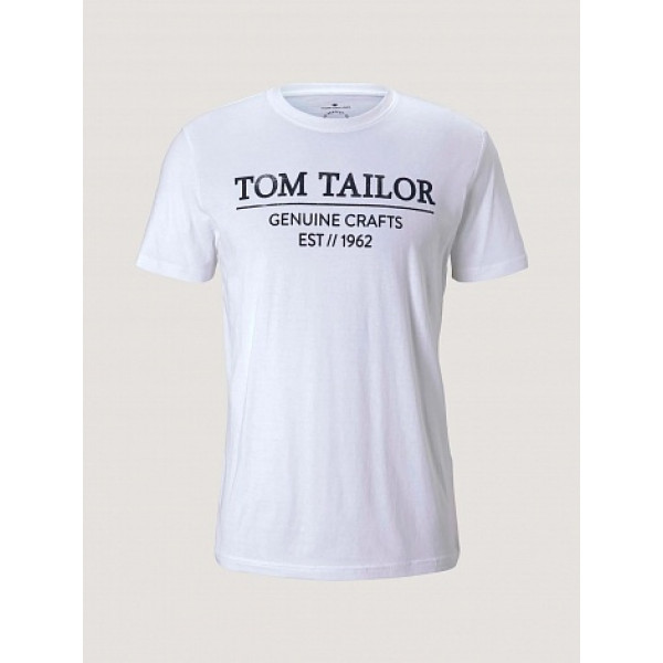 Футболка чоловіча 1021229-20000 Tom Tailor  Білий 