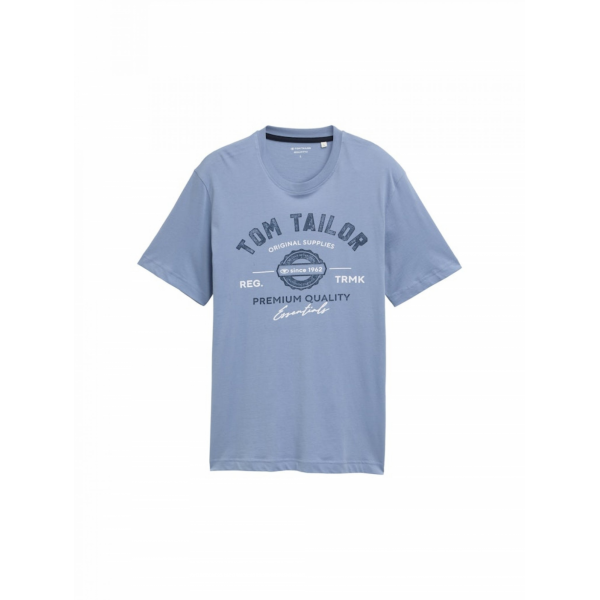 Футболка LOGO TEE MEN'S T-SHIRT 1037735-37533 Tom Tailor L Блакитний