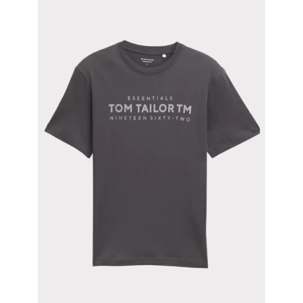 Футболка MEN'S T-SHIRT 1045631-10899 Tom Tailor L Темно-сірий