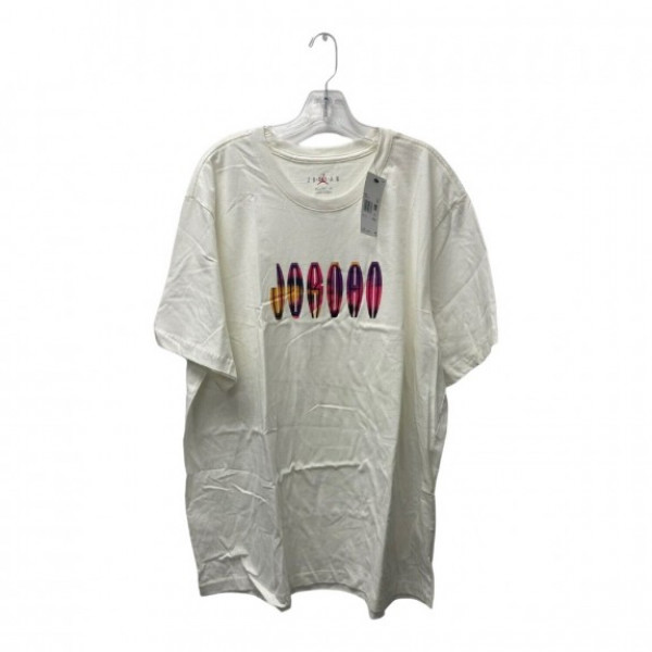 Футболка чоловіча Air Jordan Flight Mvp Wordmark Logo Graphic T-Shirt White Dq7366-134