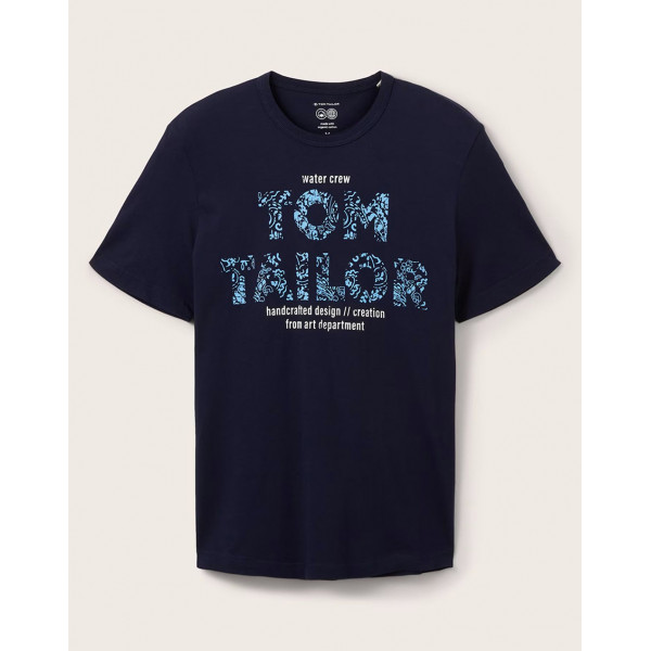 Футболка чоловіча 1036334-10668 Tom Tailor L Темно-синій