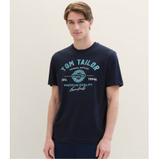 Футболка LOGO TEE MEN'S T-SHIRT 1037735ХХ10302 Tom Tailor L Темно-синій