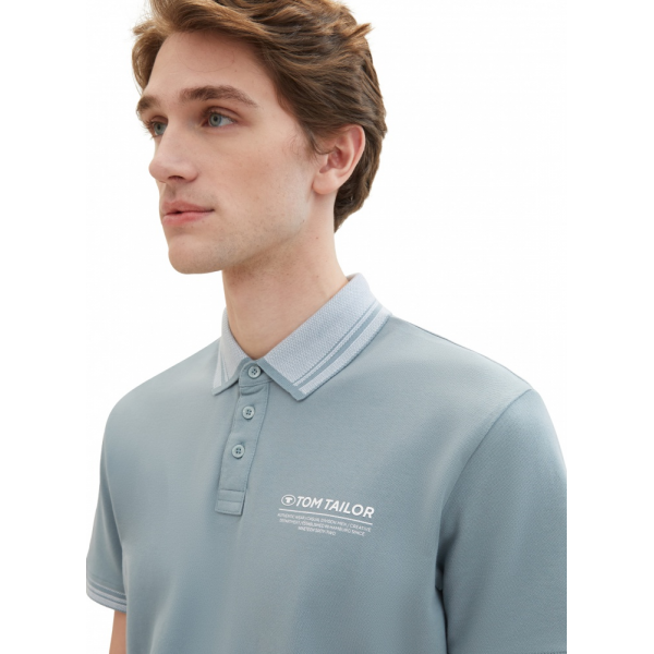 Поло Shirts & Polo's 1040823-27475 Tom Tailor L Блакитний