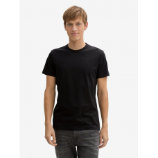 Футболка Slim fit T-shirt with stretch 1045626-29999 Tom Tailor L Чорний