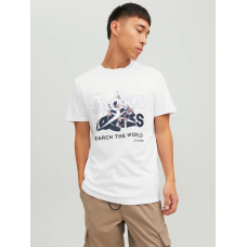 Футболка чоловіча  JCOHUNT TEE SS CREW NECK LN 12228391-White Jack&Jones  Білий