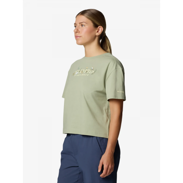 Футболка Rolling Bend™ Graphic Relaxed Crop SS 2119991CLB-348 Columbia L (48) Фісташковий