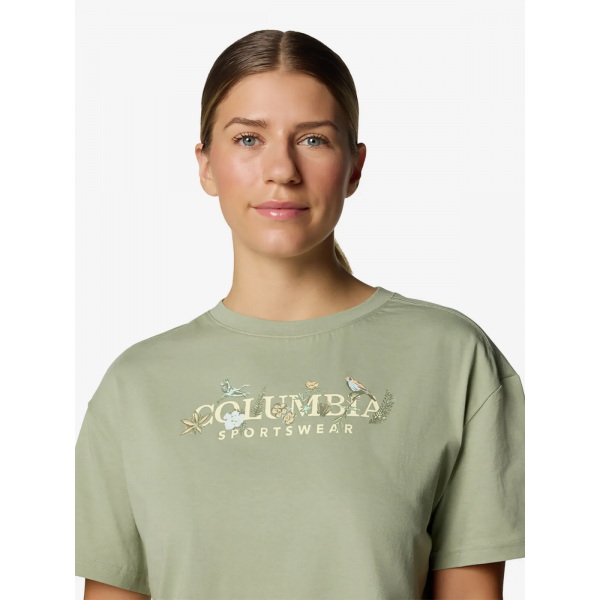 Футболка Rolling Bend™ Graphic Relaxed Crop SS 2119991CLB-348 Columbia L (48) Фісташковий