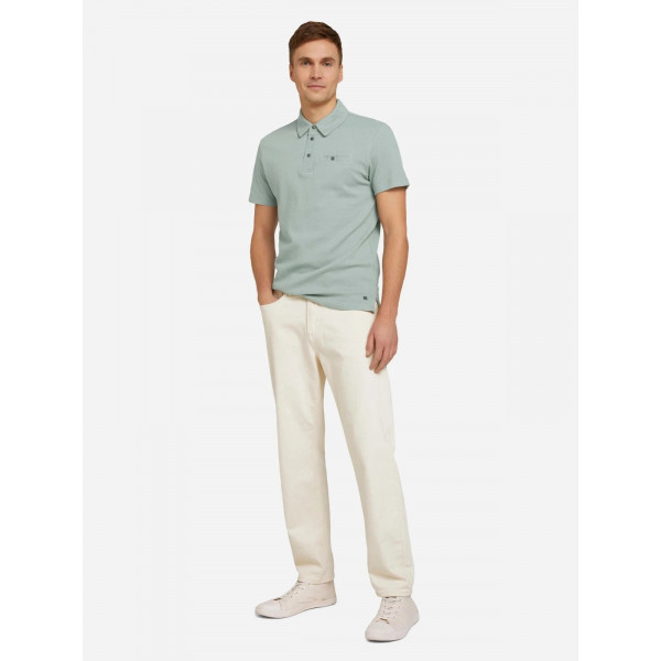 Поло structured polo with pocket 1030388XX1012960 Tom Tailor L Сірий