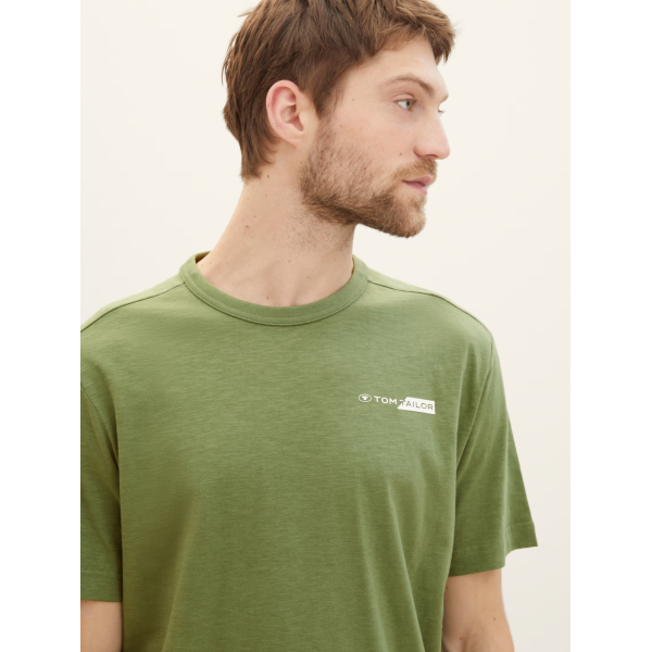 Футболка Men's Short Sleeve Shirt 1040821-21586 Tom Tailor L Зелений