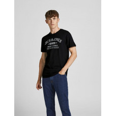 Футболка чоловіча  JJEJEANS TEE SS O-NECK 12199540-Black Jack&Jones  Чорний