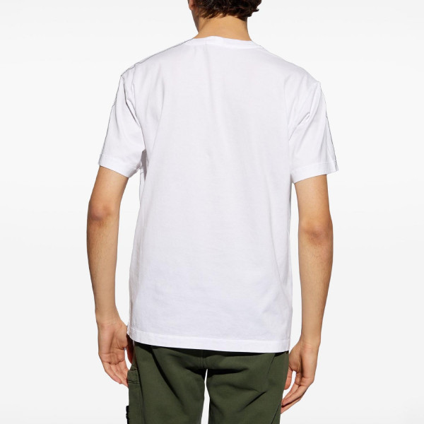 Футболка чоловіча Stone Island White Crewneck T-shirt  811524113-V0001