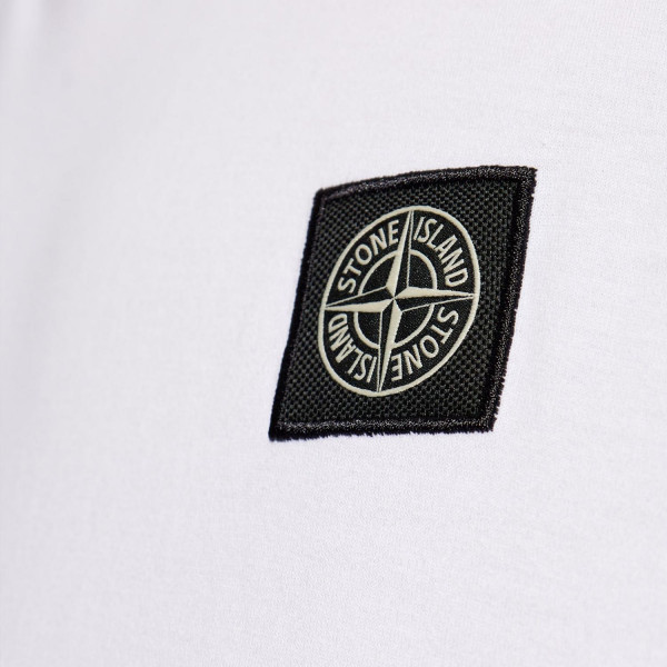 Футболка чоловіча Stone Island White Crewneck T-shirt  811524113-V0001