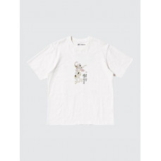 Футболка UKIYO-E Dark Fantasy UT Graphic T-Shirt Ukiyo-e dark fantasy Color: 01 OFF WHITE Cat танцор