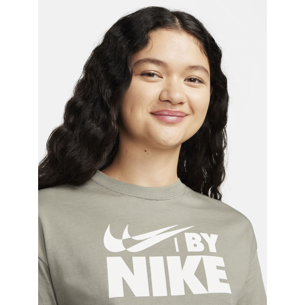 Футболка W NSW CROP TEE GLS FZ4635-053 Nike M Темно-сірий